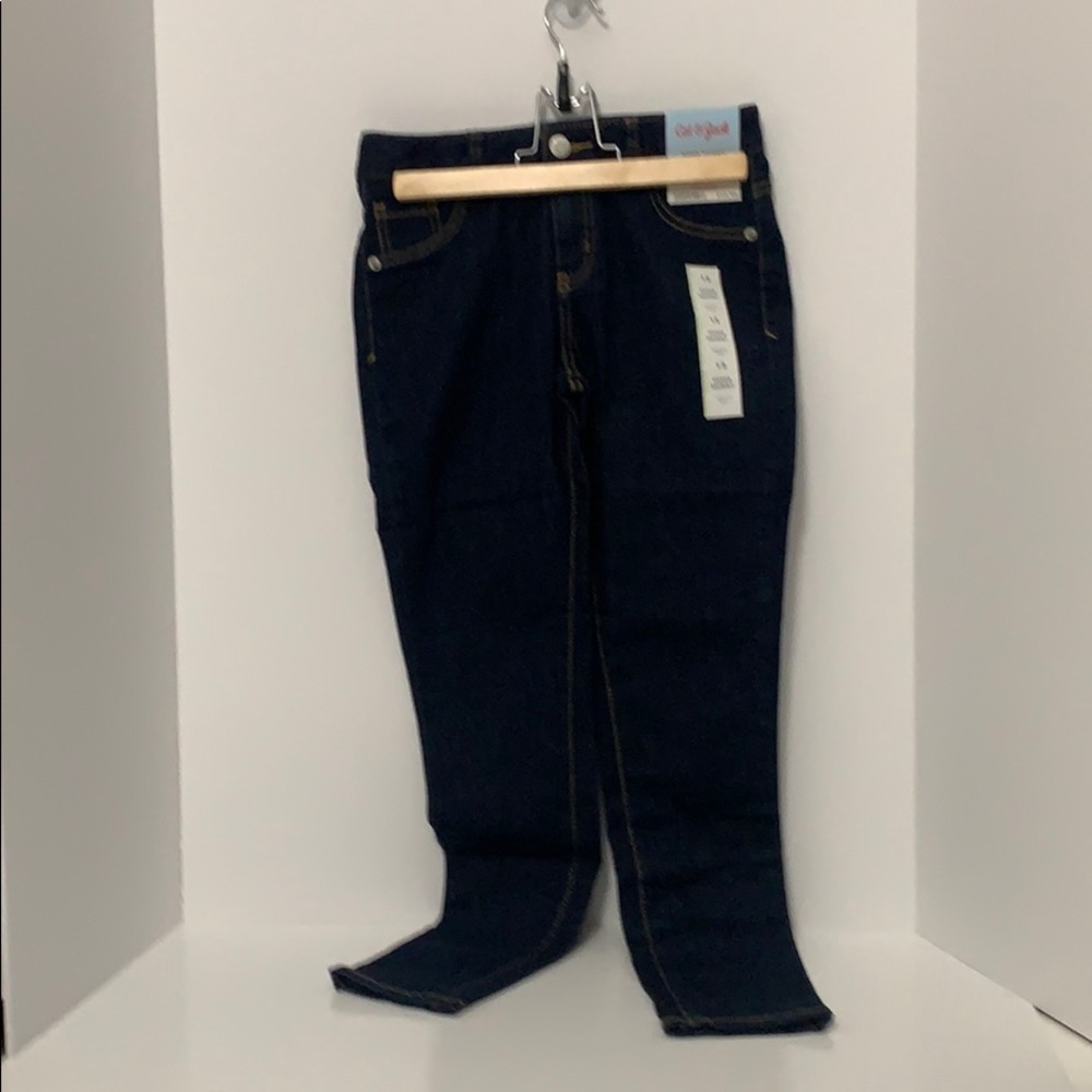 Cat & Jack girls super skinny blue jeans